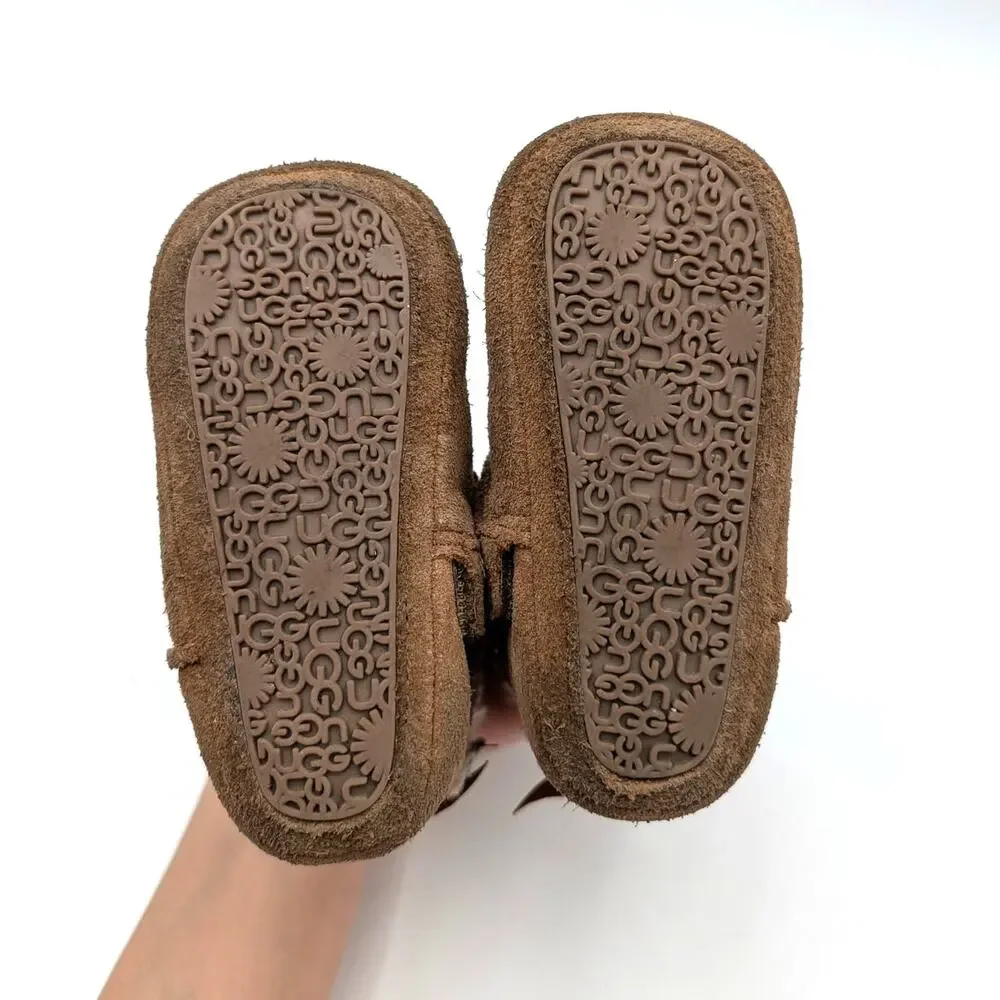 UGG Bailey Bow Boots Fixed Bow Baby Kids' Chestnut Size US 04/05 EU20.5